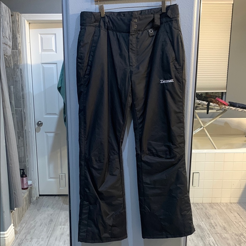 Zermatt Black Snow Pants